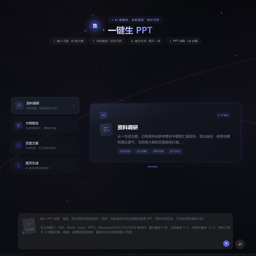 AI生成演示文稿设计案例